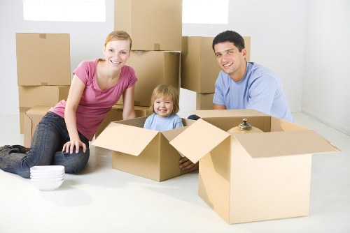 Commercial moving team planning a business relocation in Cheam