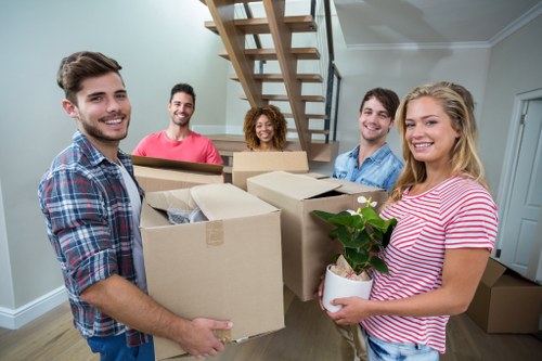 Moving van support for homes and businesses in Cheam