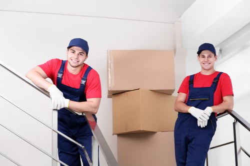 Local movers loading belongings for a Cheam house move